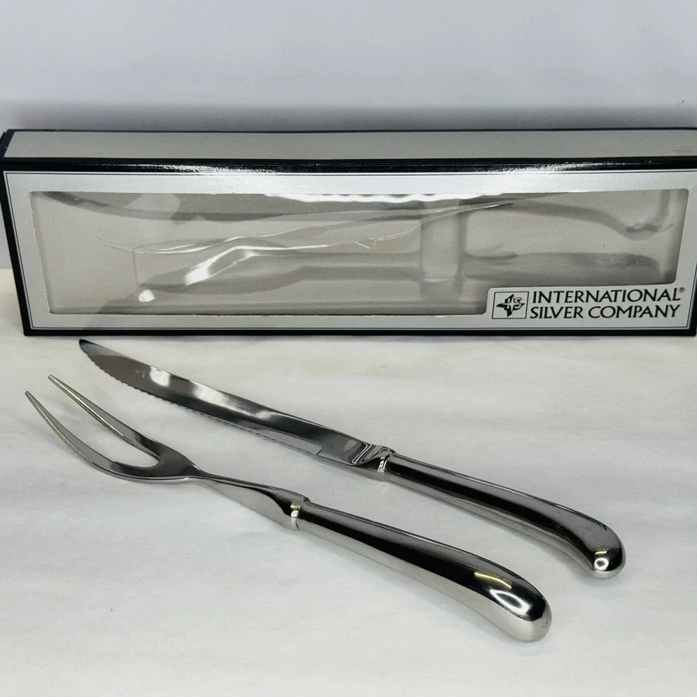 Grand Royal Stainless‎ Steel 2 Piece Carving Knife Set International Silver Co